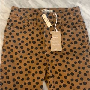NWT Polka Dot High-Rise Skinny Jeans Size 27